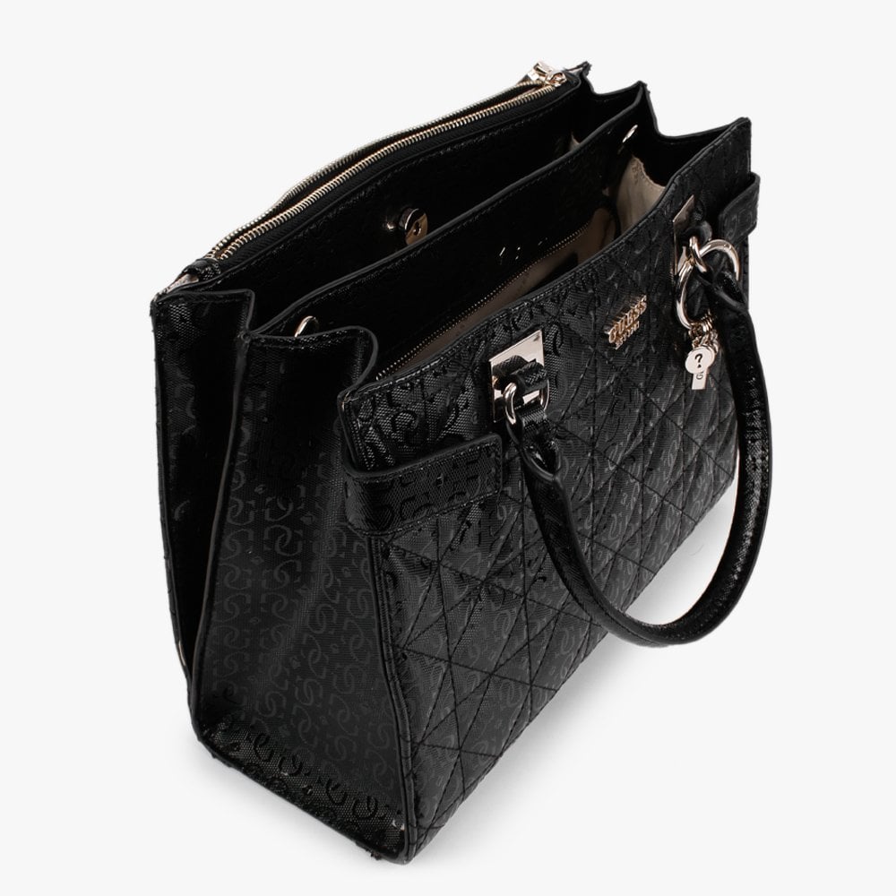 Malia Black Society Satchel Bag