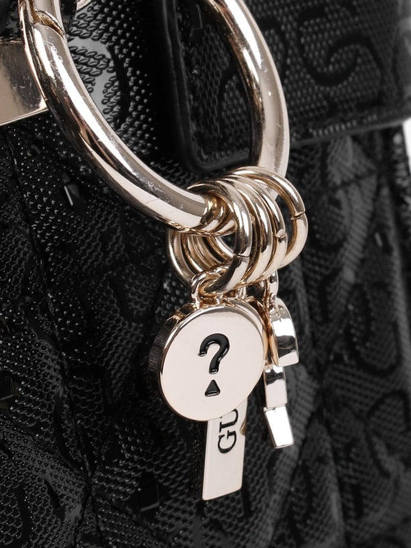 Malia Black Society Satchel Bag
