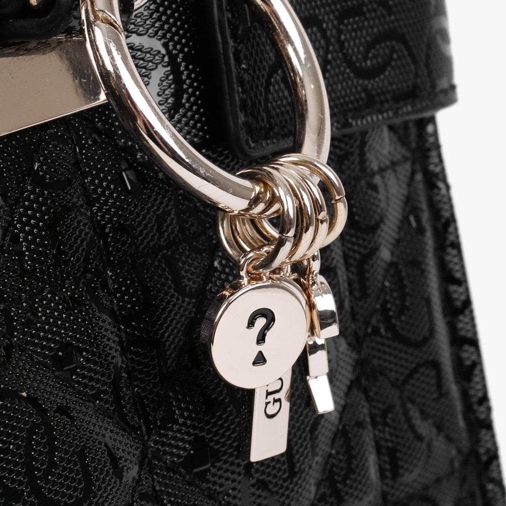 Malia Black Society Satchel Bag