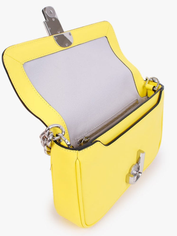 The J Marc Golden Kiwi Leather Shoulder Bag