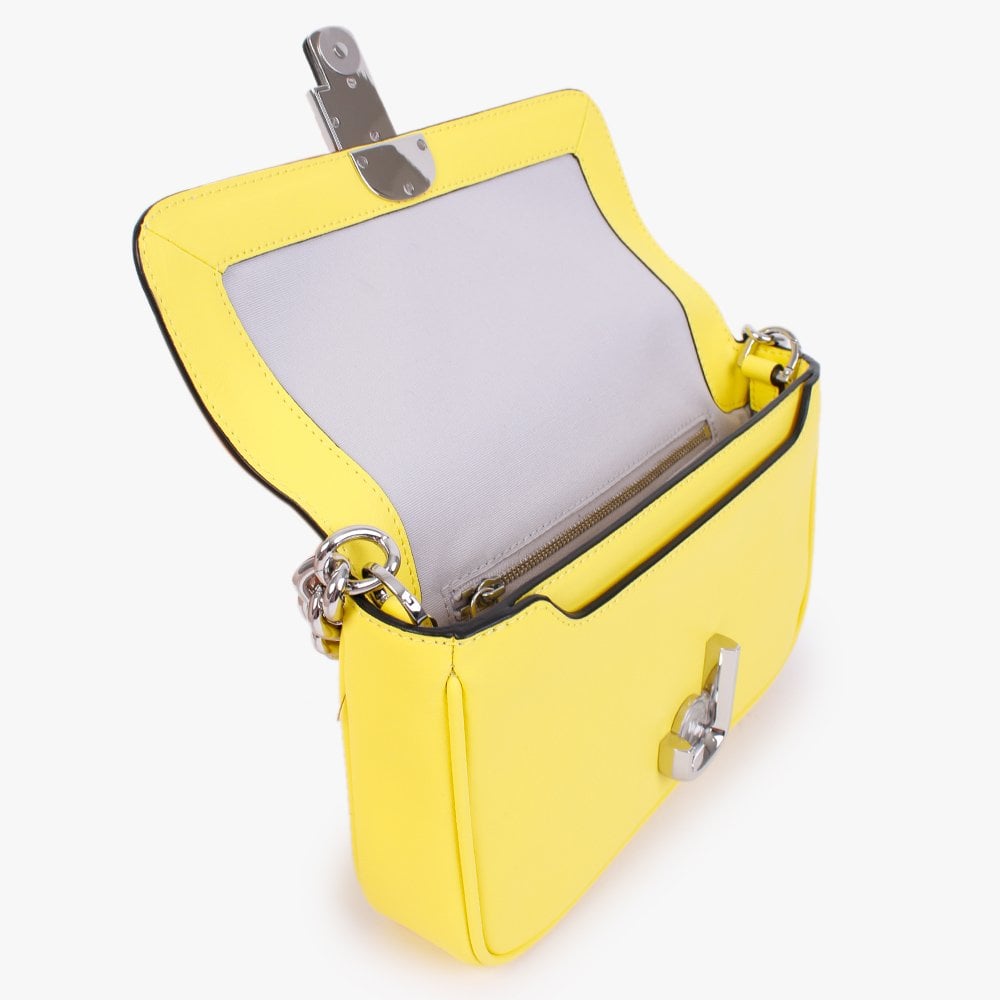 The J Marc Golden Kiwi Leather Shoulder Bag