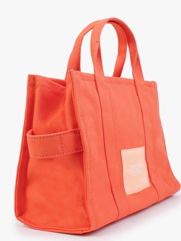 The Small Traveler Dragon Fire Canvas Tote Bag