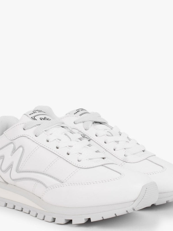 The Leather Jogger White Trainers