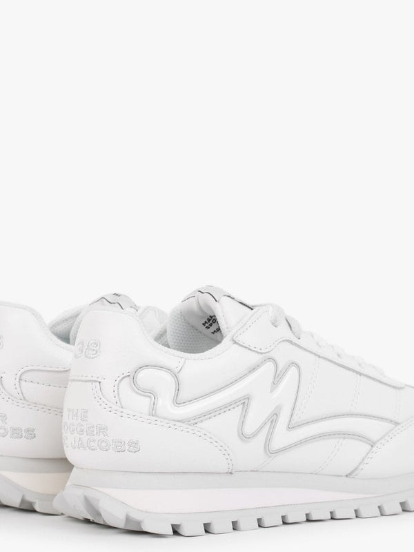The Leather Jogger White Trainers