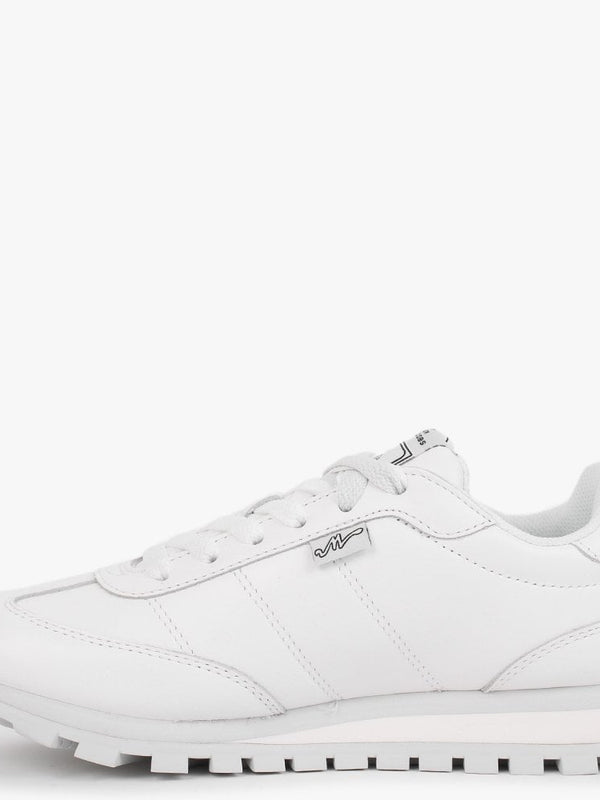 The Leather Jogger White Trainers