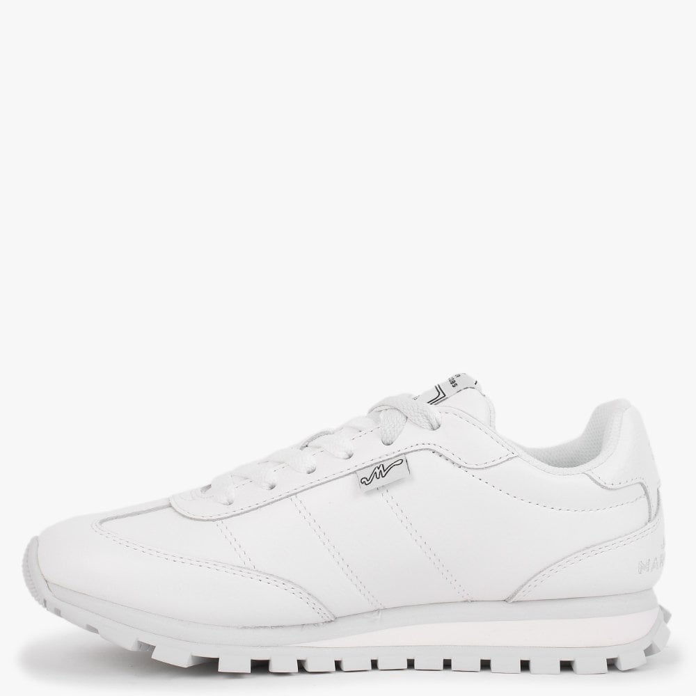 The Leather Jogger White Trainers