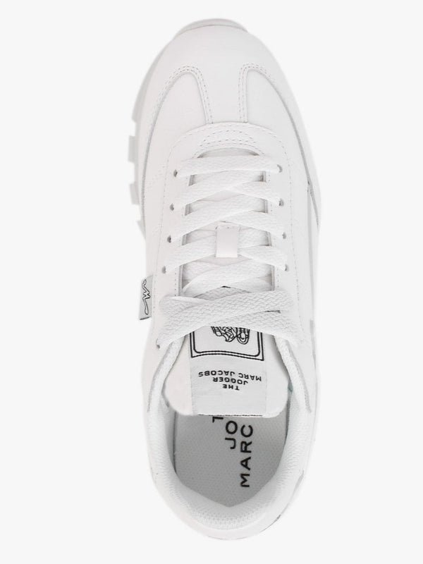 The Leather Jogger White Trainers