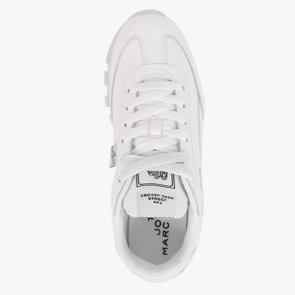 The Leather Jogger White Trainers
