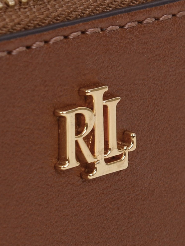 Zip Lauren Tan Leather Card Case
