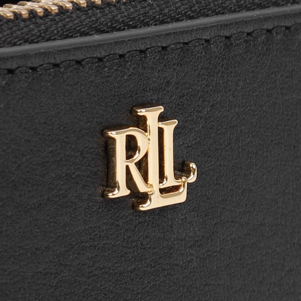 Zip Black Leather Card Case