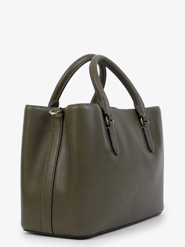 Marcy 26 Green Leather Satchel Bag