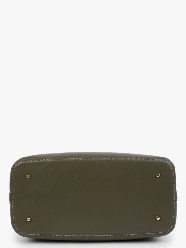 Marcy 26 Green Leather Satchel Bag