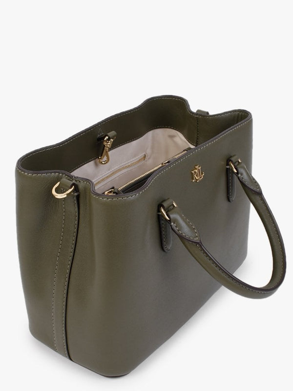 Marcy 26 Green Leather Satchel Bag