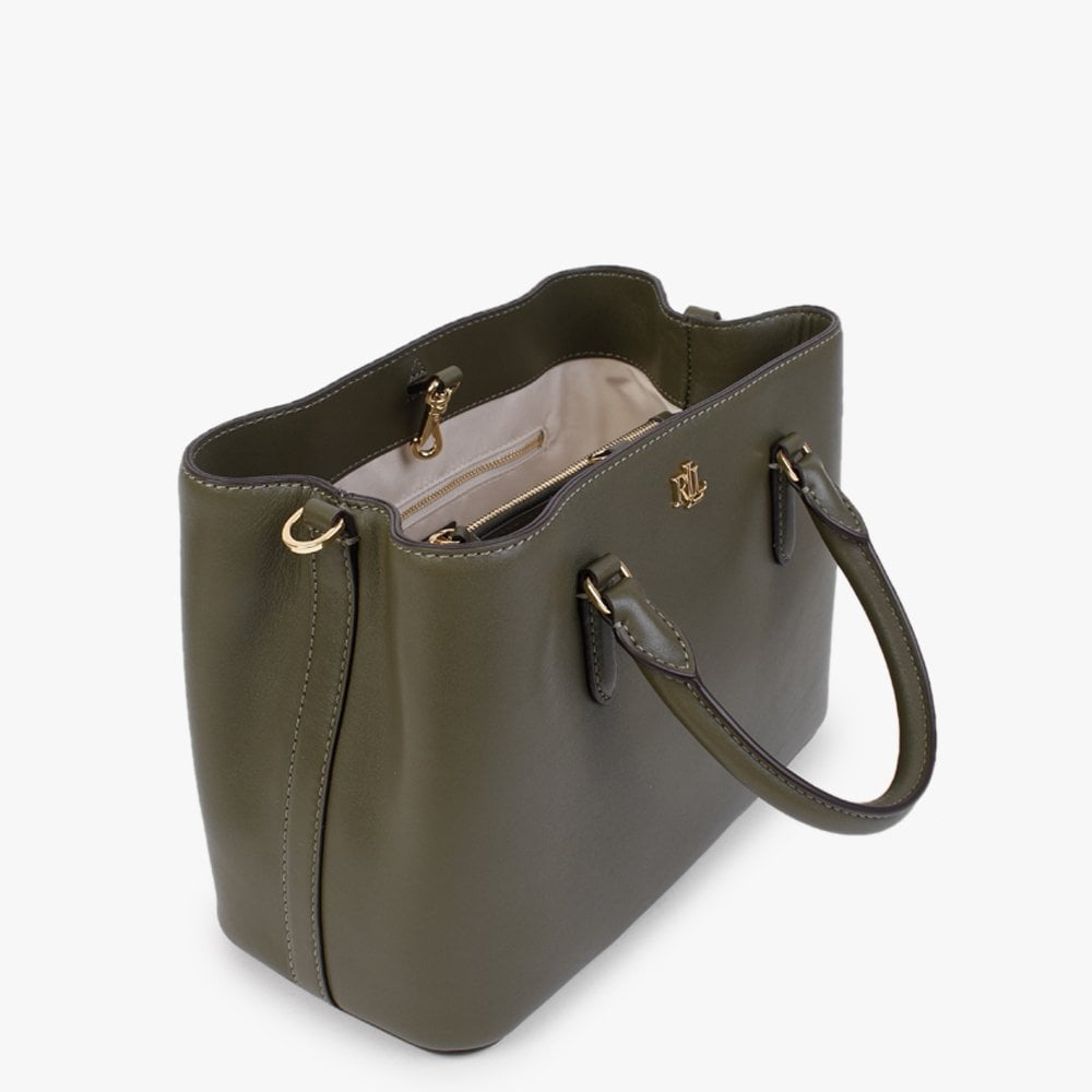 Marcy 26 Green Leather Satchel Bag