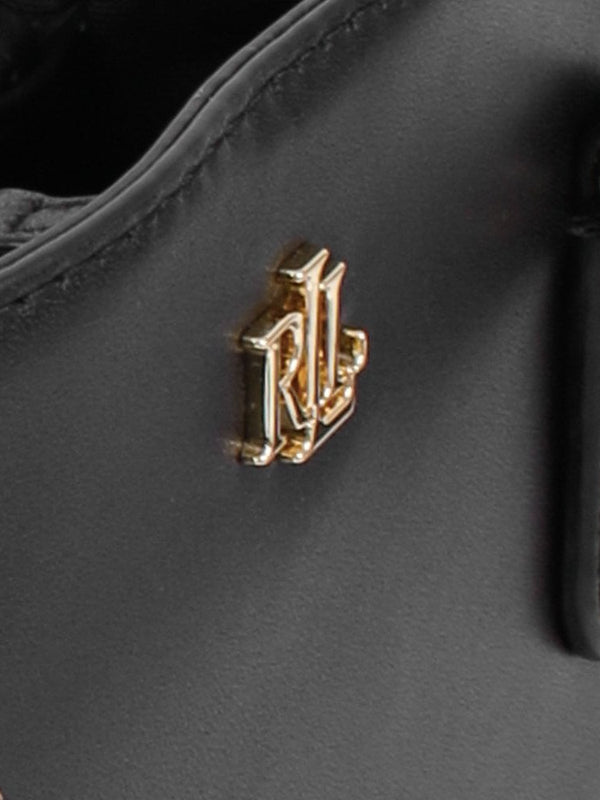 Marcy 26 Black Leather Satchel Bag