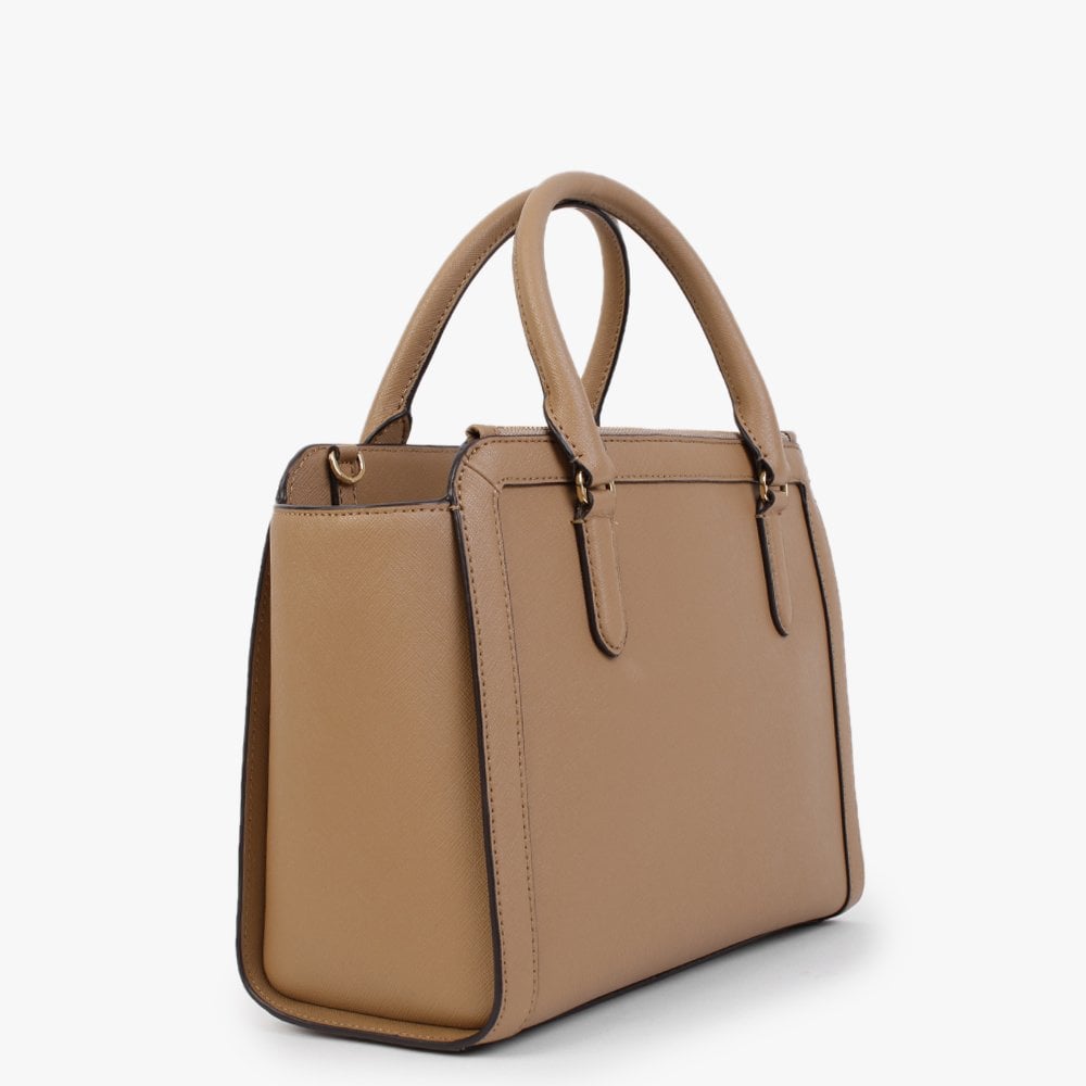 Brooke 27 Camel Leather Satchel Bag