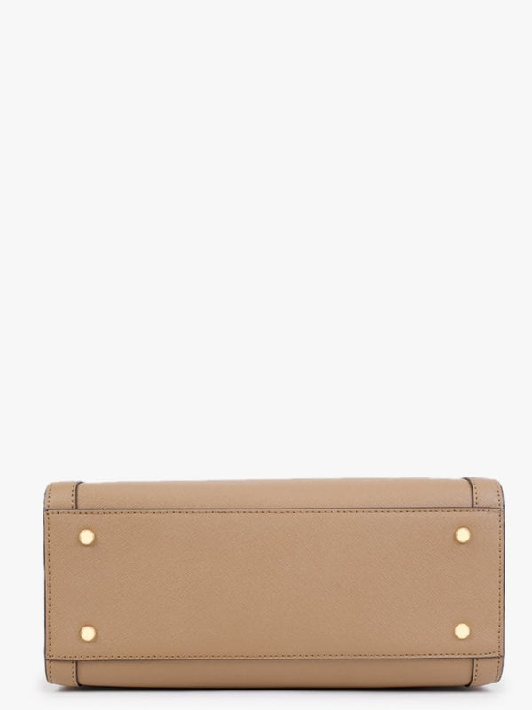 Brooke 27 Camel Leather Satchel Bag