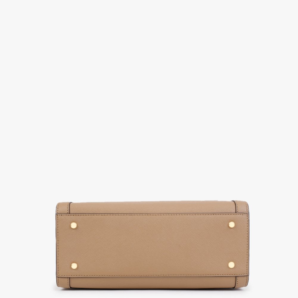 Brooke 27 Camel Leather Satchel Bag