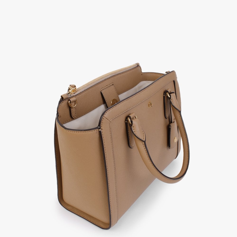 Brooke 27 Camel Leather Satchel Bag