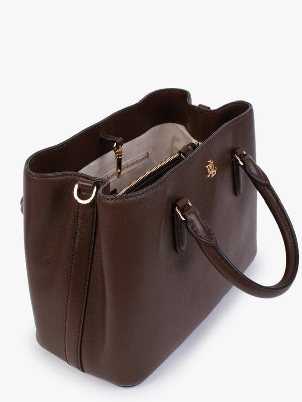 Marcy 26 Brown Leather Satchel Bag