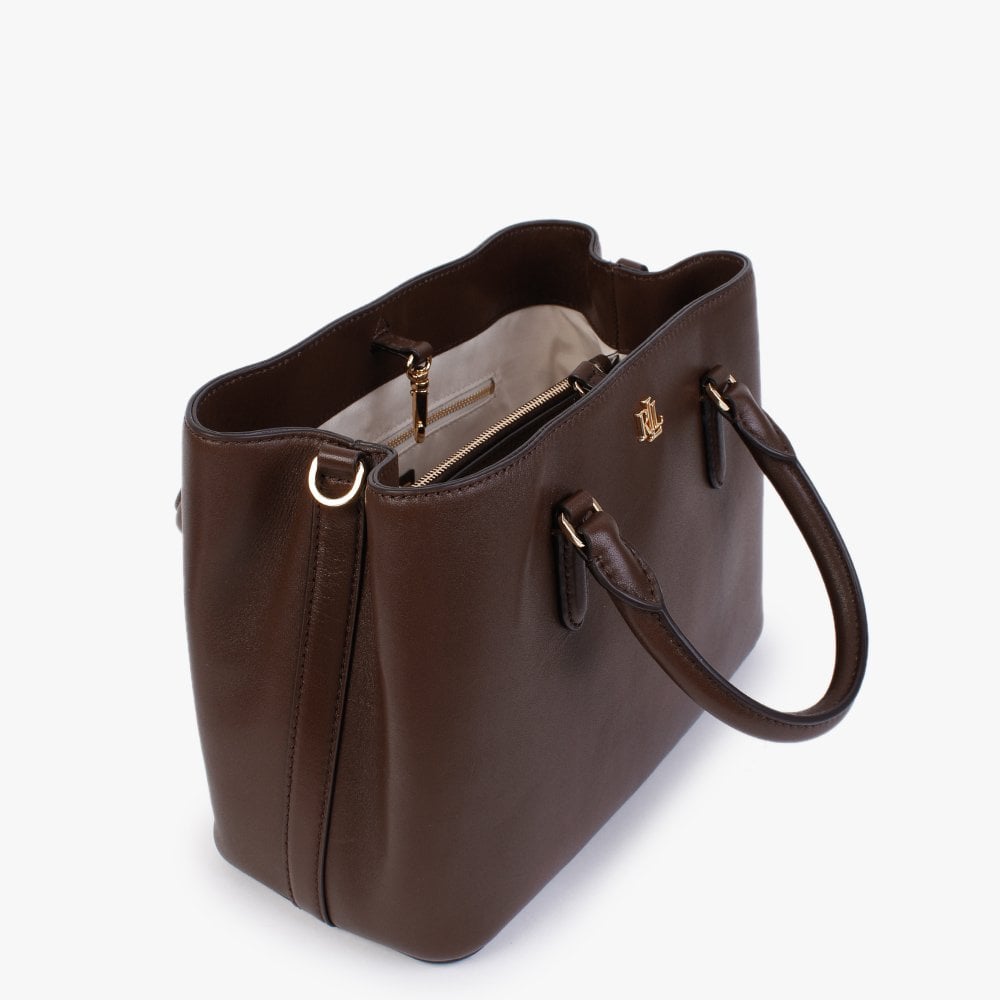 Marcy 26 Brown Leather Satchel Bag