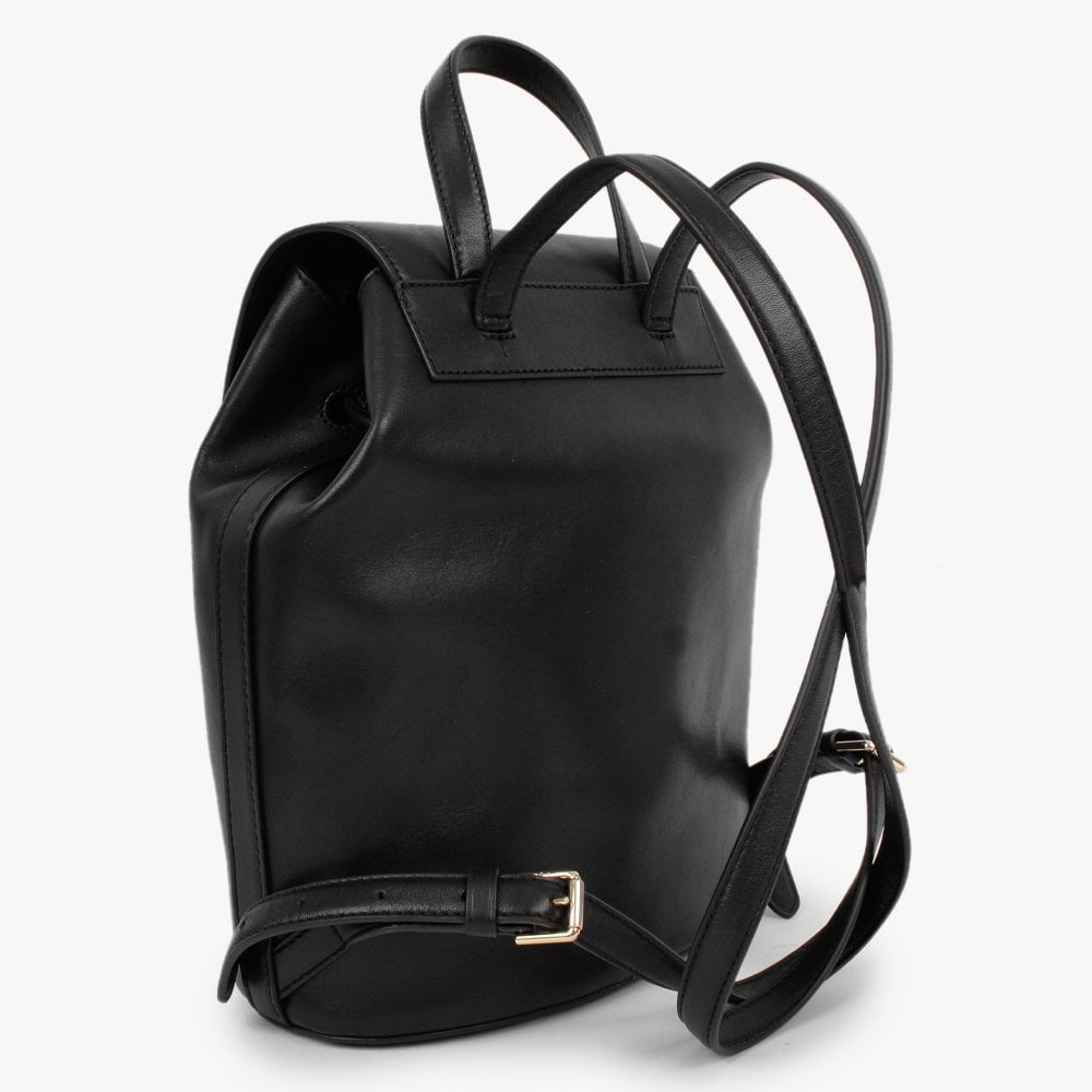 Winny 25 Black Leather Backpack