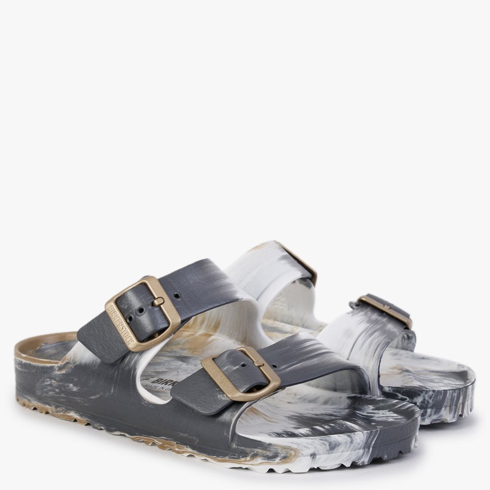 Arizona EVA Glamour Gold Multi Two Bar Mules