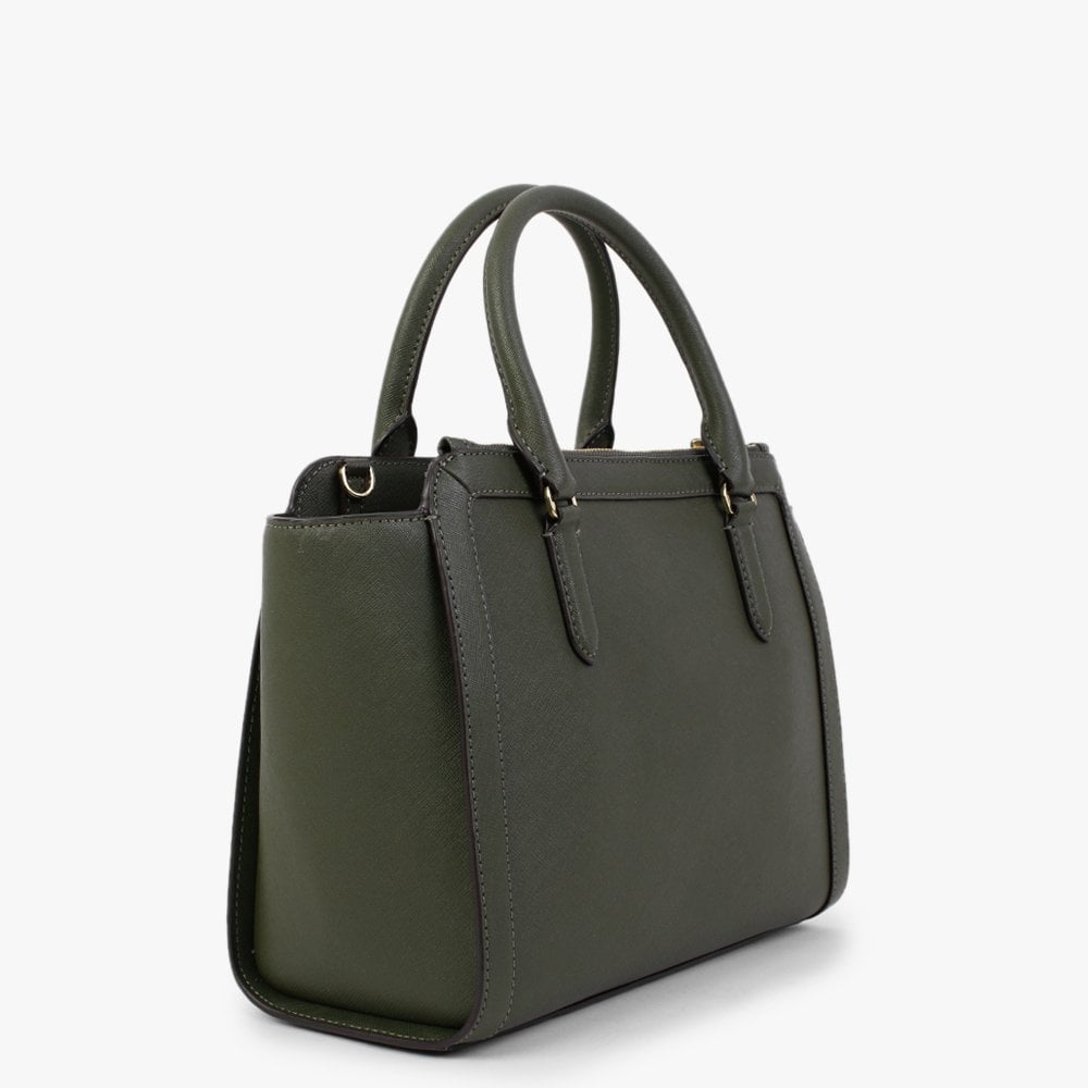 Brooke 27 Olive Leather Satchel Bag