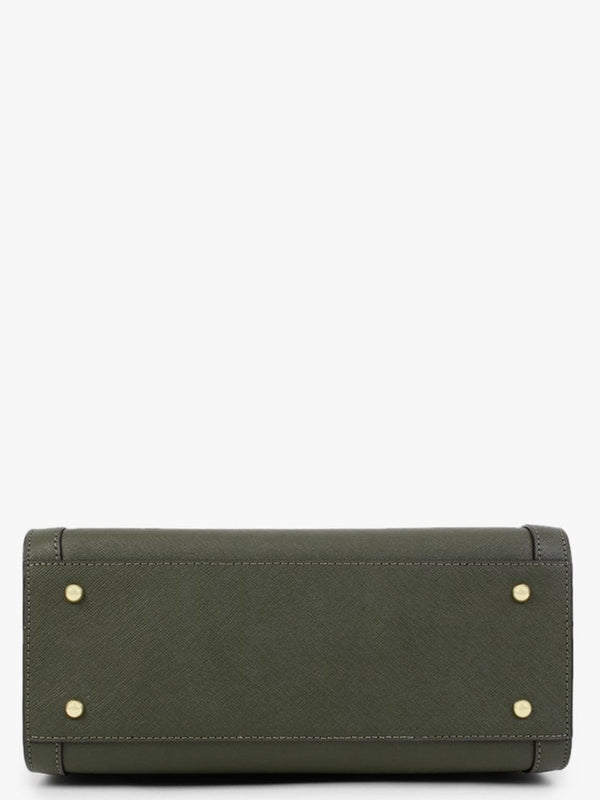 Brooke 27 Olive Leather Satchel Bag