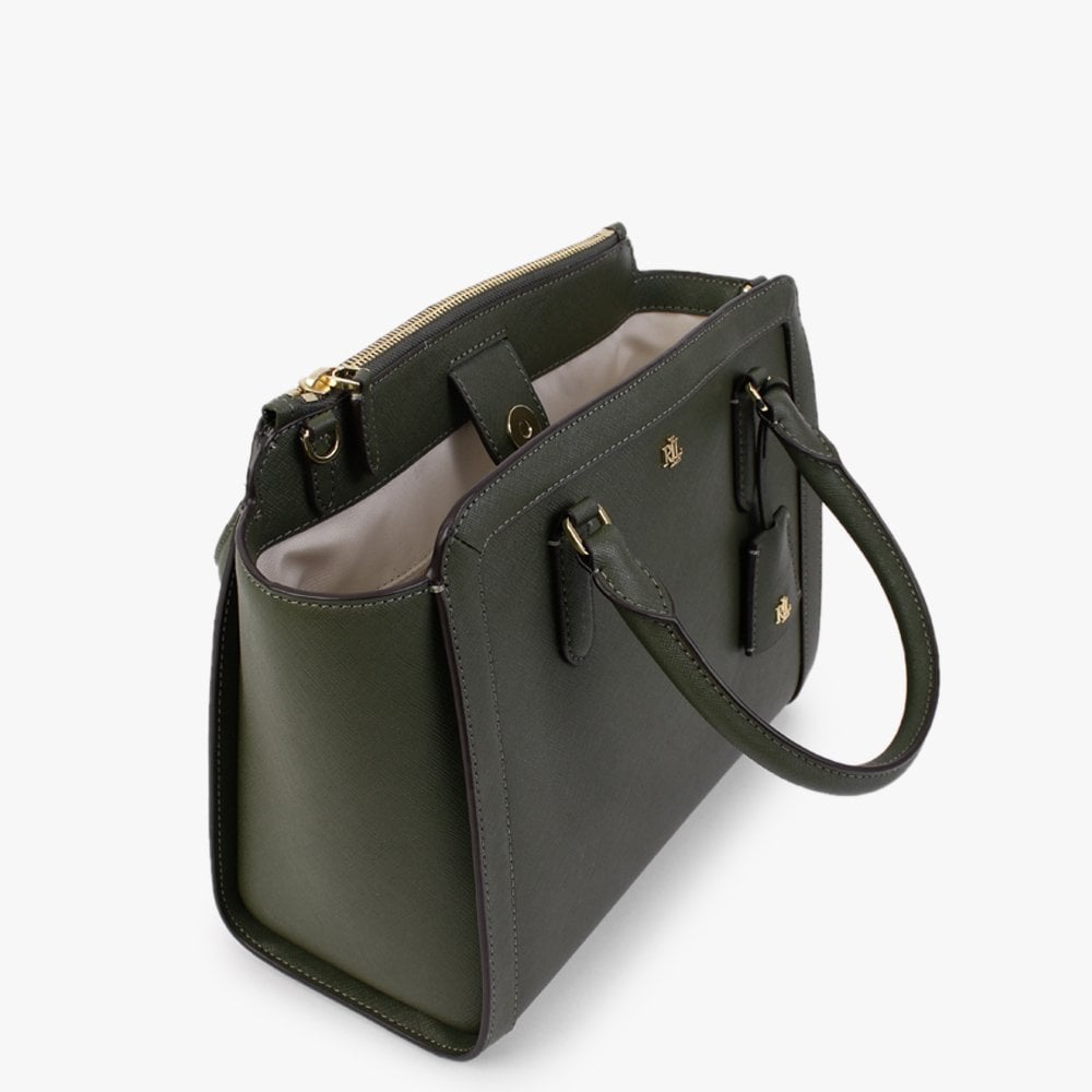 Brooke 27 Olive Leather Satchel Bag