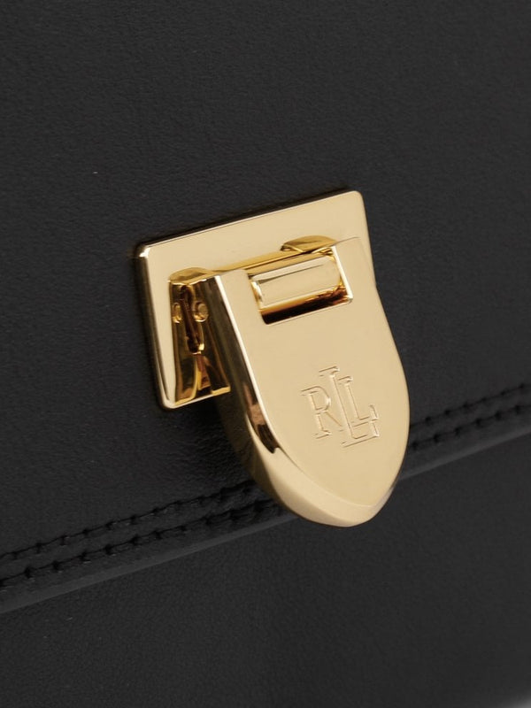Evan 27 Black Leather Clutch Bag