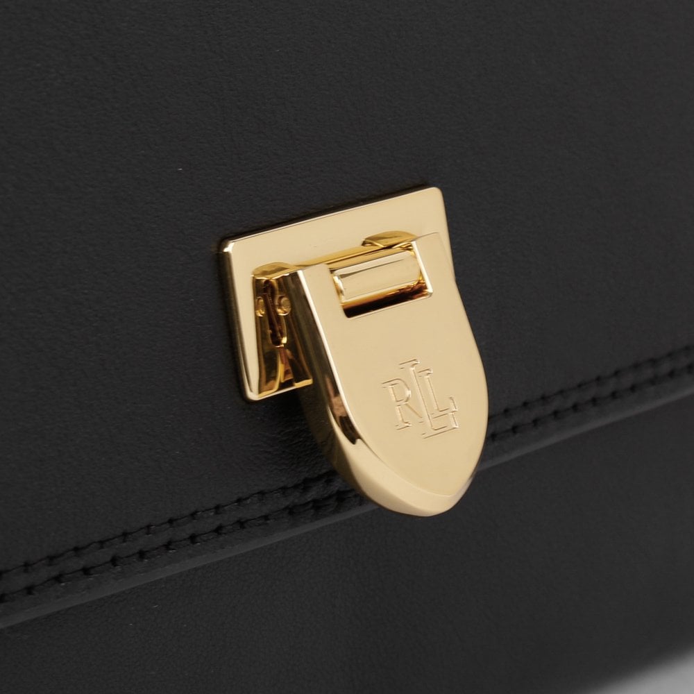 Evan 27 Black Leather Clutch Bag