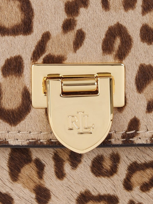 Evan 27 Leopard Calf Hair Clutch Bag