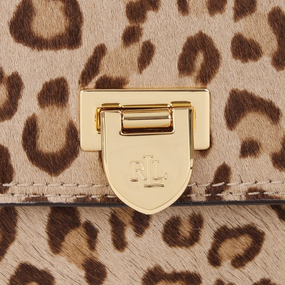 Evan 27 Leopard Calf Hair Clutch Bag