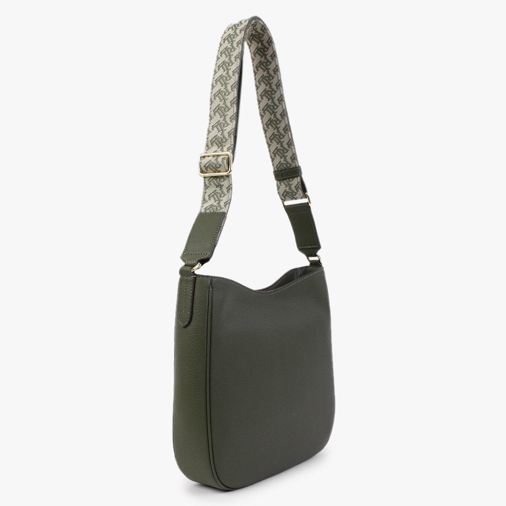 Cameryn 29 Olive Leather Cross-Body Bag