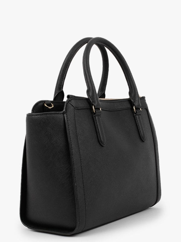 Brooke 27 Black Leather Satchel Bag