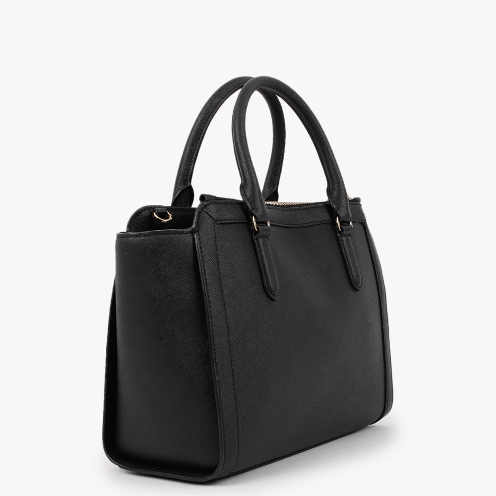 Brooke 27 Black Leather Satchel Bag