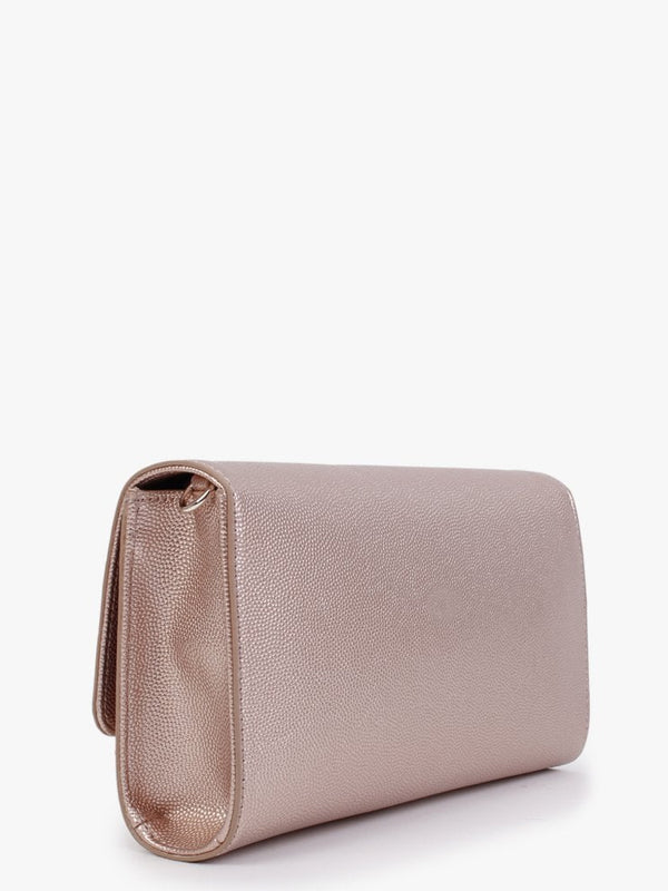 Divina Oro Rosa Pebbled Clutch Bag