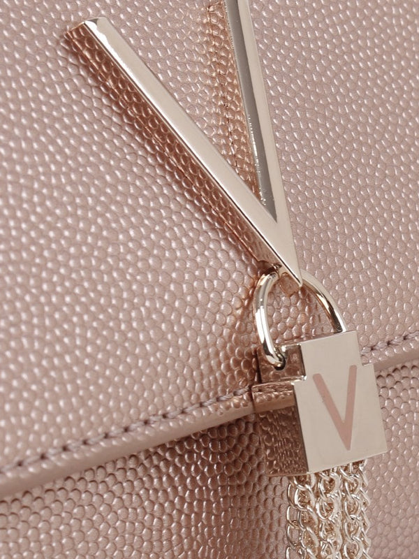Divina Oro Rosa Pebbled Clutch Bag