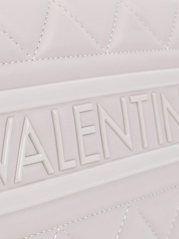 Ada Ecru Quilted Satchel Bag