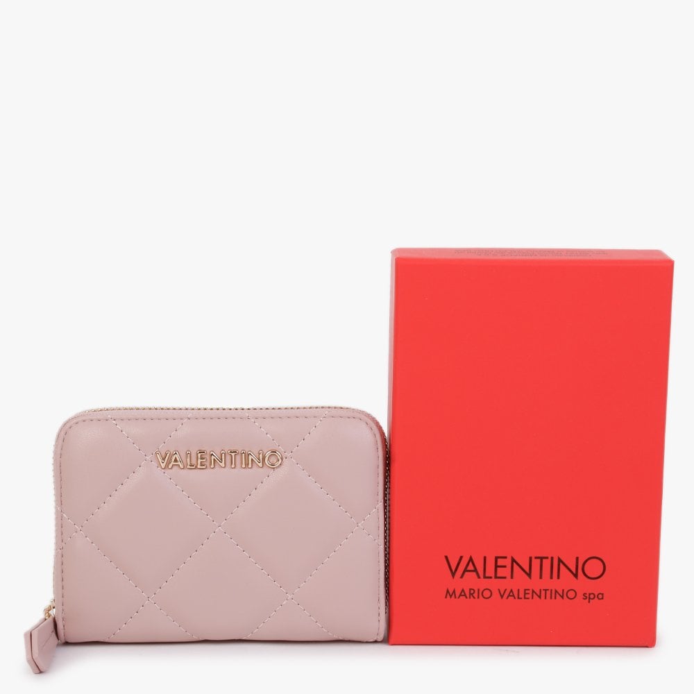 Small Ocarina Cipria Quilted Zip Around Wallet