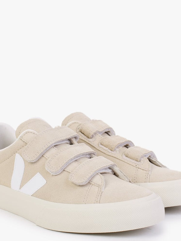 Recife Logo Chromefree Suede Almond White Trainers