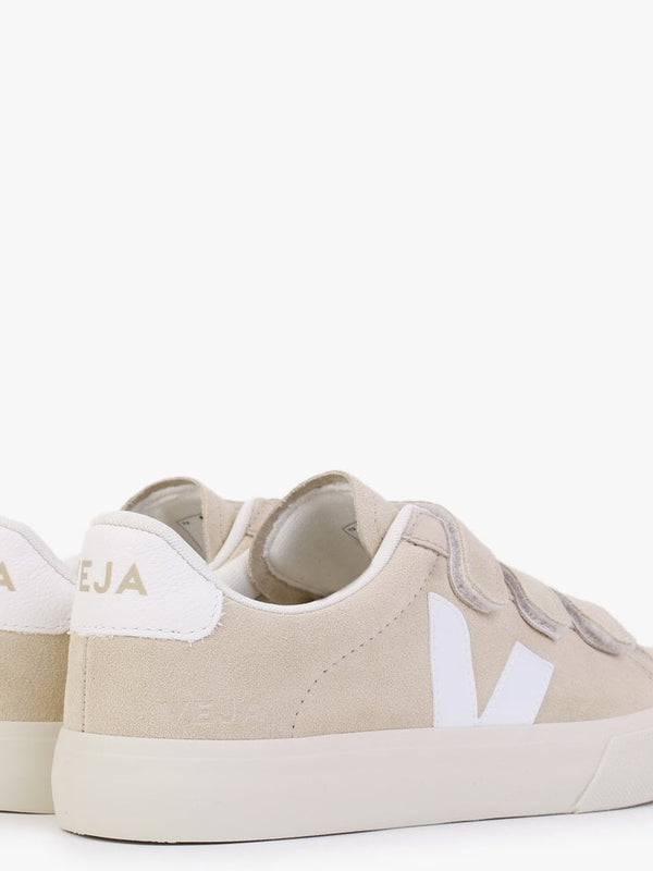 Recife Logo Chromefree Suede Almond White Trainers