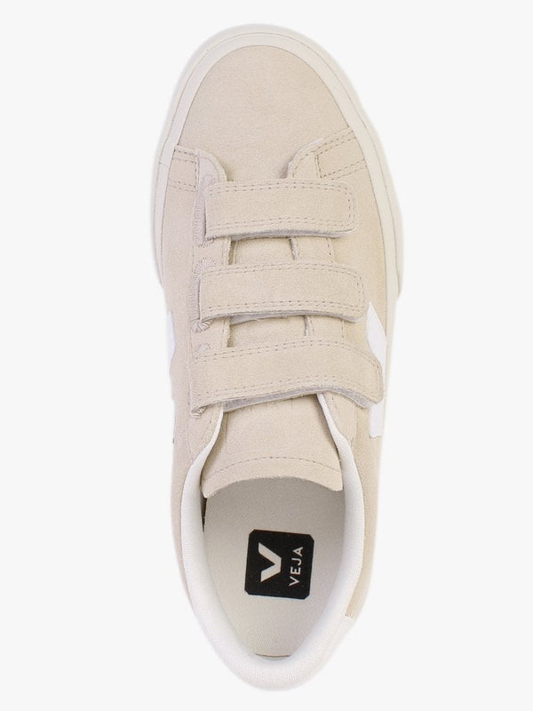 Recife Logo Chromefree Suede Almond White Trainers