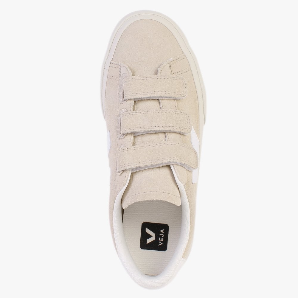 Recife Logo Chromefree Suede Almond White Trainers