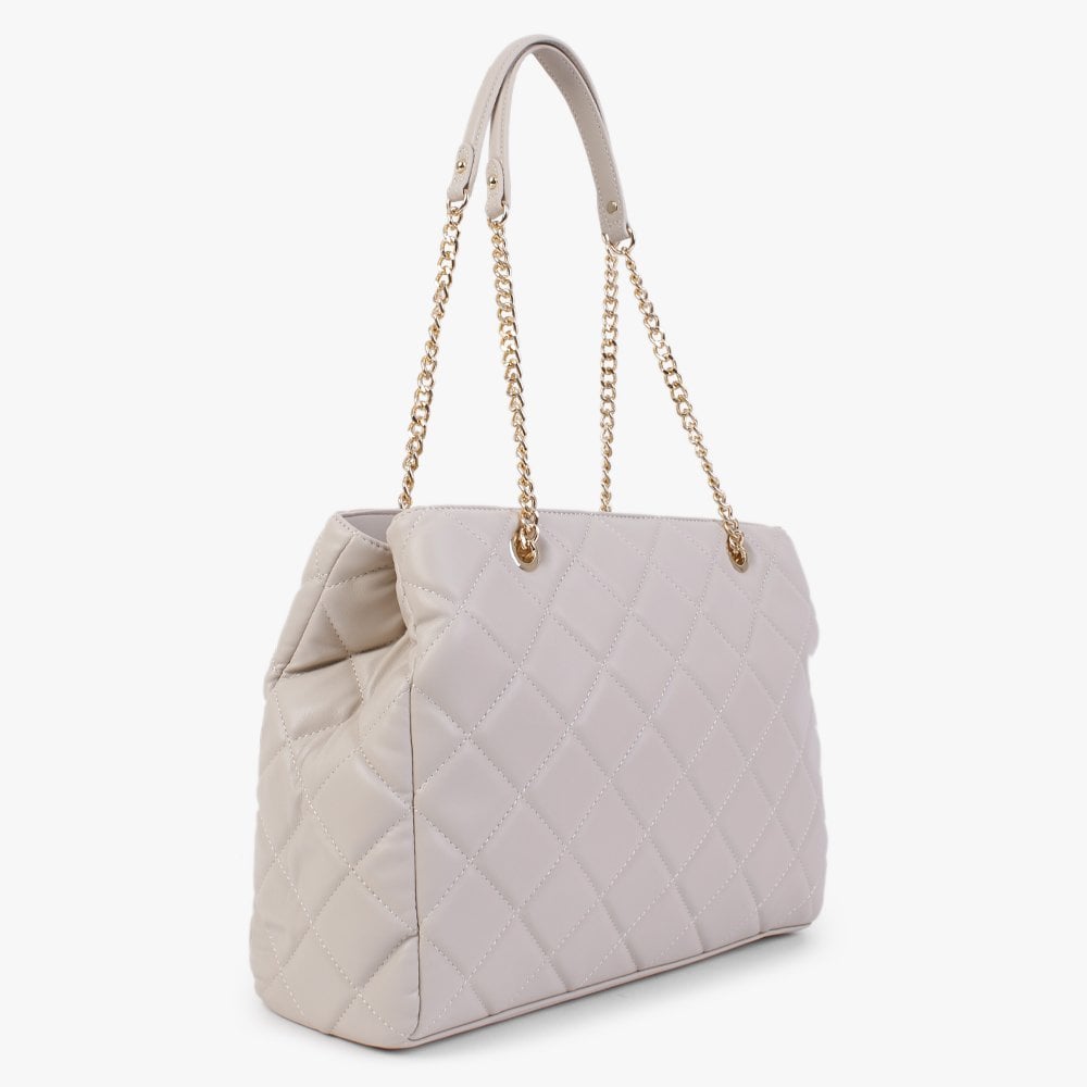 Ada Ecru Quilted Tote Bag