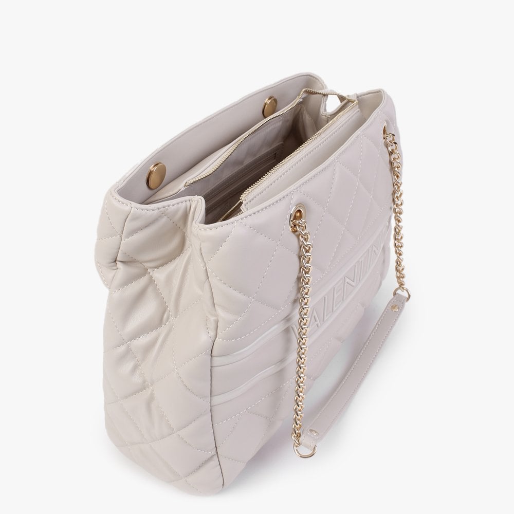 Ada Ecru Quilted Tote Bag