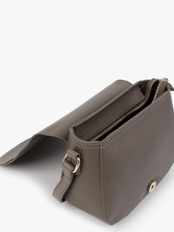 Superman Taupe Pebbled Saddle Bag