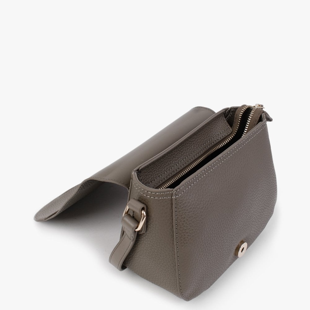 Superman Taupe Pebbled Saddle Bag