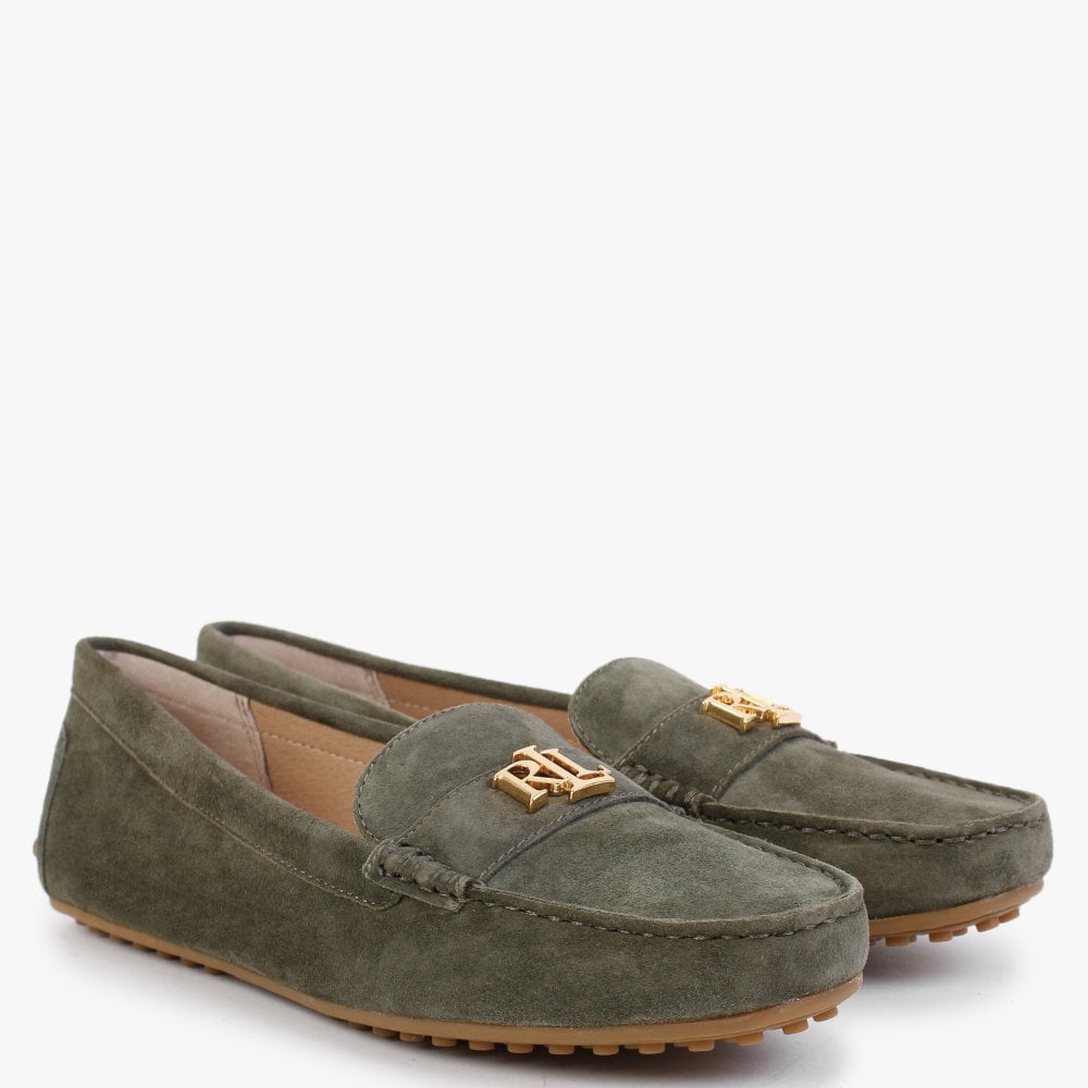 Barnsbury Classic Olive Suede Loafers